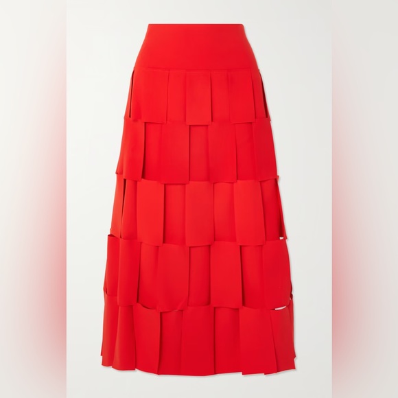 AWAKE Mode Paneled Crepe Midi Skirt, FR 34 - Picture 3 of 3